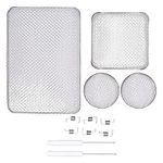 RV Mesh Screen Set Furnace Vent Cover Stainless Steel Flying Insects Shielding Screens Water Heater RV Screen with Spring Fastener Installation Tool