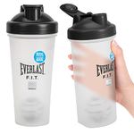 Everlast FIT 600ML Shaker Bottle (BLACK) - Leak Proof - Shaker Bottle with Spiral Whisk Blender Ball, BPA/DEHP-Free, Easy to Clean, Perfect for Mixing Protein shakes. (1 Bottle)