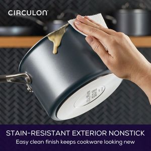 Circulon 5-Piece Induction Pan Set – Grey Non-Stick Cookware