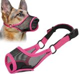 LUCKYPAW Dog Muzzle, Mesh Dog Muzzl