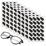 [96 Pairs] Mwoot Soft Foam Nose Pads Self Adhesive Eyeglass Nose Pads Anti-Slip Eyeglass Nose Pads Thin Nose pads for Glasses Eyeglasses Sunglasses (Black Color)