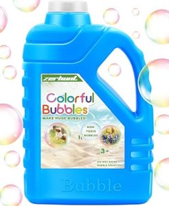 Zerhunt Bubble Solution Refill 33.8 OZ: Bubble Concentrate Solution for Bubble Machine| Bubble Solution Refill for Giant Bubble Wand, Bubble Gun Blower, Birthday Party Favors Wedding(Blue)