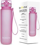 Brimma Premium Sports Water Bottle with Leak Proof Flip Top Lid - Eco Friendly & BPA Free Tritan Plastic - Must Have for The Gym, Yoga, Running, Outdoors, Cycling, and Camping