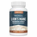 Lion’s Mane Supplement & Nootropic for Mental Performance, Clarity & Memory Support | Antioxidant Rich & Immunomodulating Mushroom | Extra Strength Lions Mane 500mg | 4-Month Supply, Non-GMO 120ct