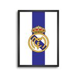 LAMRON Real Madrid Football Club Wall Decoration Art Framed Poster, 8 Inch x 12 Inch, Matt Laminated Poster with 0.5 Inch Black Wooden Frame