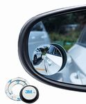 Blind Spot Mirrors for Cars,1 Pair Wide Angle Convex Mirrors 360° Rotatable Frameless HD Glass Convex Side Mirror Stick On Rear View Parking Mirror for Car SUV Van Truck