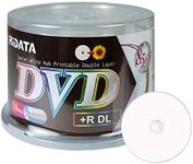 50 Pack Ridata DVD+R DL Dual Layer 8X 8.5GB DVD Plus R Double Layer White Inkjet Hub Printable Blank Media Data Movie Game Recordable Disc