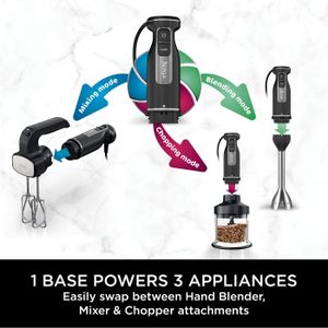 Ninja Foodi 3-in-1 Hand Blender – Multi-Function Immersion Mixer