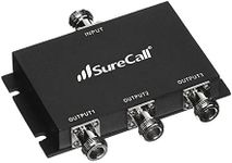 SureCall 3-Way Splitter Ultra-Wideband UWB 600-2700 MHz High Performance with N-Female Connectors, Black