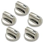 Whole Parts Gas Cooktop Knob Kit (5 Pieces) Part #00654043 - Replacement and Compatible with Some Bosch Burners/Ranges - Replaces AP5325796 - Non-OEM Appliance Parts & Accessories - 2 Yr Warranty