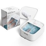 Sharper Image Spahaven Foot Bath, Heated Spa with Massage Rollers & LCD Display, 108 Degree Heat with Insulated Walls & Pumice Stone, Soothe & Rejuvinate Tired Feet, Aromatherapy Holiday Gift
