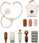 Marlowe & Co Silicone Pretend Play Doctor Kit for Children, 10 Piece Pretend Play Doctor and Vet Kit with Storage Bag