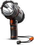 GOODSMANN Spotlight 2000 Lumen Marine Spotlight Waterproof Rechargeable Spot Lights Handheld Flashlight for Boats 9212-89203-01A