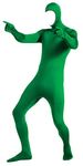 Aniler Men's and Women's Spandex Open Face Full Body Zentai Costume Bodysuit (Large, Green)