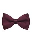 The Tie Hub Arm Solid Purple Microfiber Bow Tie For Men