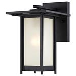 Westinghouse 6203800 Clarissa 1 Light Outdoor Wall Lantern, Textured Black