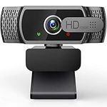 Webcam for PC with Microphone - 1080P FHD Webcam with Privacy Cover & Webcam Mounts, Plug and Play USB Web Camera for Desktop & Laptop Conference, Zoom, Skype, Facetime, Windows, Linux, and macOS