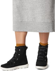 Sorel Women’s Explorer Joan Waterproof Boot, Black, Size 5 UK