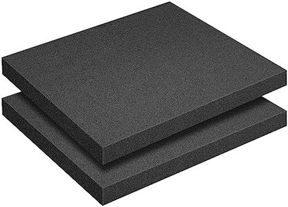 2 Pcs Polyurethane Foam Sheet- 16 x 12 x 1.5 Inch Cuttable Foam Inserts for Cases- Packing Foam Pads for Toolbox Camera Storage and Crafts