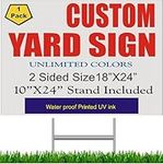 Custom yard signs Custom Printed GS