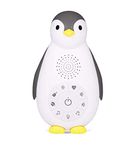 ZAZU Zoe The Penguin - On-The-Go Portable Baby Soother | 5 Calming Sounds | Toddler Sleep Aid Night Light | Wireless Speaker | White Noise Sound Machine | 7 Pre-Programmed Melodies | Auto Off