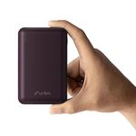 URBN 20000 mAh Premium Nano Power Bank | 22.5W Super Fast Charging | Pocket Size| Dual Type C Power Delivery (PD) Output + 1 USB Output for Quick Charge | Two-Way Fast Charge (Purple)