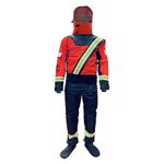 Men's Waterproof Kayak Drysuits Breathable Rescue Survival Dry Suit, Red, Large