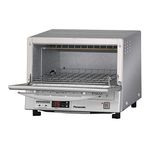 Panasonic Toaster Oven FlashXpress with Double Infrared Heating and Removable 9-Inch Inner Baking Tray, 12 x 13 x 10.25, Silver