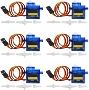 KEAcvise 6pcs sg90 9g Micro servo Motors for rc Robot Helicopter Airplane Controls car Boat - mg90s servo Compatible