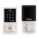 Kwikset SmartCode 270 Keyless Electronic Contemporary Touchpad Deadbolt, Auto Door Lock, SmartKey Re-Key Security, Satin Nickel