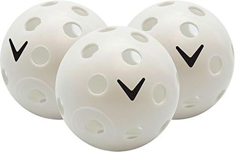 Callaway Perforated Practice Golf Balls Plastic 24 Count White