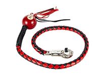 Biker Whip 42" Motorcycle Get Back Whip with ball, Handlebar Accessories for motorbike.
