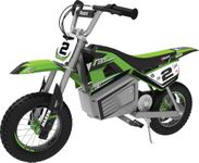 Razor Kids Electric Motorbike - SX350 McGrath Dirt Bike for Children 13+ w/ 14 mph Max Speed & 30 Minute Ride Time, Up to 7 Mile Range, 250W Ride On with 24V 7Ah Battery & 12" Pneumatic Tyres - Green