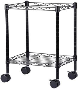 Alera ALEFW601416BL Compact 15.25 in. x 12.38 in. x 21 in. Rolling File Cart - Black