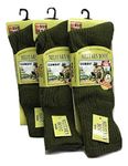 Men's Army Military Patrol Boot Socks Thermal Long Hiking Socks Heat Tog Cushioned Sole Size 6-11 (6)