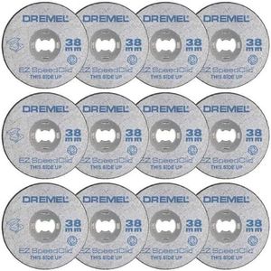 Dremel 456B EZ SpeedClic Cutting Wheels Accessory Set with 12 Metal Saw Cutting Discs for Rotary Multi Tool