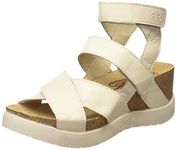 FLY London Women's Wege669fly Platform Sandal, Off White Offwhite 004, 11