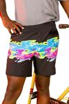 Shinesty Hammock Support Pouch Running Shorts for Men | 9" Gym Shorts | US Medium Black/Neon