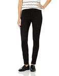 Bandolino Women's Bella All Day Comfort Pull on Knit Denim Legging, Black Rinse, X-Large