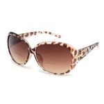 JM Classic Bifocal Reading Sunglasses for Women Vintage Reader Glasses Outdoor UV Protection Tortoise +2.0