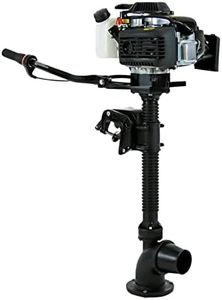 4 Stroke 4 HP Jet Pump Outboard Boat Motor Air Cooling CDI Tilt 360° Outboard Motor Boat Engine for Kayaks Canoes Dinghies Inflatable Boats (4 Stroke 4HP Jet Pump)