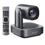 TONGVEO 20x Optical Zoom PTZ Camera, USB/HDMI/LAN IP Live Streaming Camera,1080P 60fps Video Conference Camera for Church Services Worship Education Work with Zoom Team vMix OBS Facebook YouTube