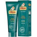 CELLA MILANO, Organic Aloe Vera Shave Cream/Soap, For use with a Shaving Brush, Generates a Rich, Thick and Protective Lather, No Shave Bowl Needed, Made-in-Italy