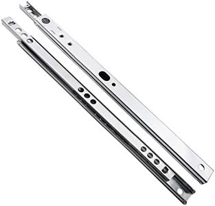 BE-TOOL Drawer Slides,W17mm 6PCS Metal Drawer Slides Runners Ball Bearing Drawer Slides Rail for Furniture Drawer Depth(400mm Length)