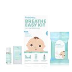 FridaBaby Baby & Toddler Breathe Easy Kit Sick Day Essentials,A Must-Have Set Includes Natural Nose & Chest Wipes, Organic No-Mess Chest Balm, & Organic Essential Oil for Bath or Diffuser