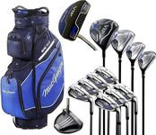 MacGregor VIP Mens 12 Piece All Graphite Complete Golf Set & Principle Cart Golf Bag.