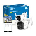 Tapo C310 2K 3MP Wireless & Wired Security Camera Outdoor, Motion Detection, IP66, Built-in Siren, 2-Way Audio, Night Vision, Cloud and Local Storage, Works With Alexa and Google, No Monthly Fee
