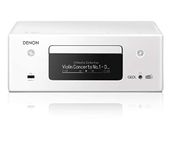 Denon CEOL-N11 DAB Audio Receiver with CD Player, HiFi Amplifier for TV Sound, Bluetooth, 2x Optical Input, DAB+, Google Assistant / Siri / Alexa Compatible, Music Streaming, HEOS Multiroom – White