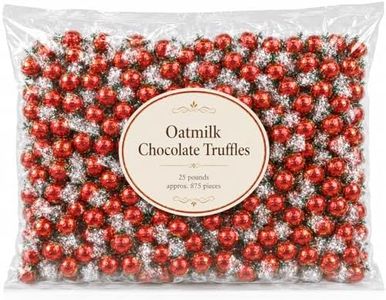 Oatmilk Chocolate Truffles Individually Wrapped Bulk Bag - 25 lb (Approx. 1000 pieces)