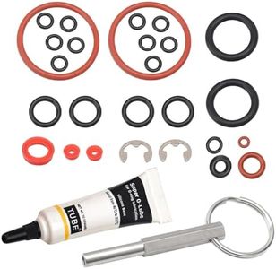 O-Ring Gasket Seal Set Drainage Valve Brew/Security Oval Head Key Tool (With Lube) Compatible With Jura S, Z, X, C, E, F, J, ENA & Capresso Krups AEG Cappuccino Maker Series Coffee Machines